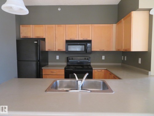 2-417 4245 139 Avenue, Edmonton, AB - Indoor Photo Showing Kitchen With Double Sink