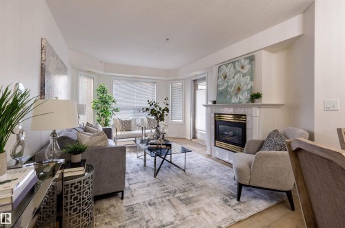 120 6703 172 Street, Edmonton, AB - Indoor Photo Showing Living Room With Fireplace