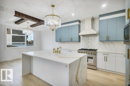 11010 174A Avenue, Edmonton, AB - Indoor Photo Showing Kitchen With Upgraded Kitchen