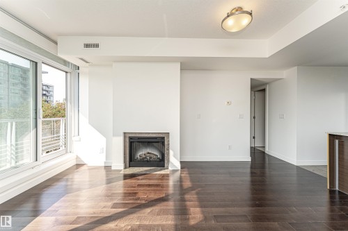 207 2612 109 Street, Edmonton, AB - Indoor Photo Showing Living Room With Fireplace