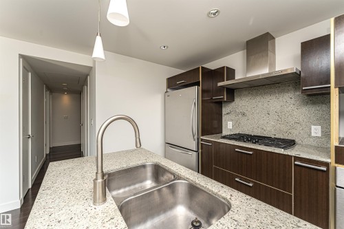 207 2612 109 Street, Edmonton, AB - Indoor Photo Showing Kitchen With Double Sink