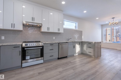 10446 142 Street, Edmonton, AB - Indoor Photo Showing Kitchen With Upgraded Kitchen