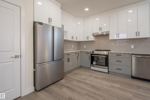 10446 142 Street, Edmonton, AB - Indoor Photo Showing Kitchen With Upgraded Kitchen