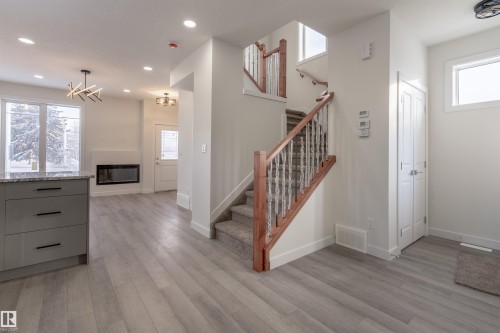 10446 142 Street, Edmonton, AB - Indoor Photo Showing Other Room With Fireplace