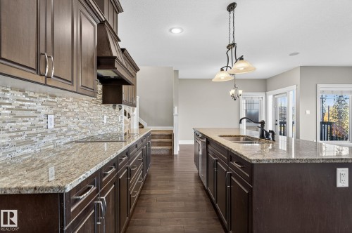 3841 Gallinger Loop, Edmonton, AB - Indoor Photo Showing Kitchen With Double Sink With Upgraded Kitchen