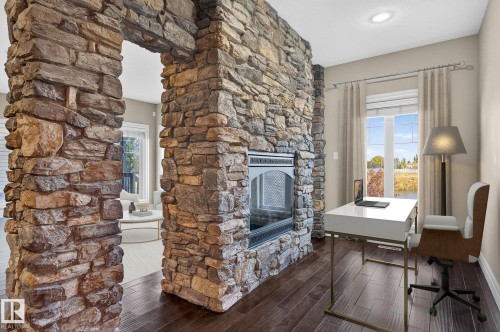 3841 Gallinger Loop, Edmonton, AB - Indoor With Fireplace