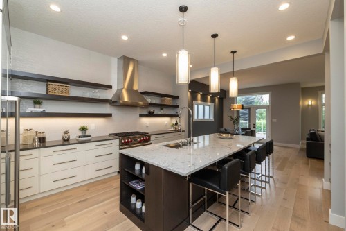 7549 May Common, Edmonton, AB - Indoor Photo Showing Kitchen With Upgraded Kitchen