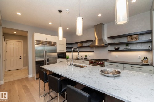 7549 May Common, Edmonton, AB - Indoor Photo Showing Kitchen With Upgraded Kitchen