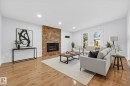 94 Glenwood Crescent, St. Albert, AB  - Indoor Photo Showing Living Room With Fireplace 