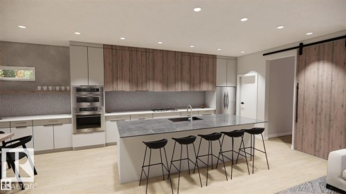 11121 51 Street, Edmonton, AB - Indoor Photo Showing Kitchen With Upgraded Kitchen