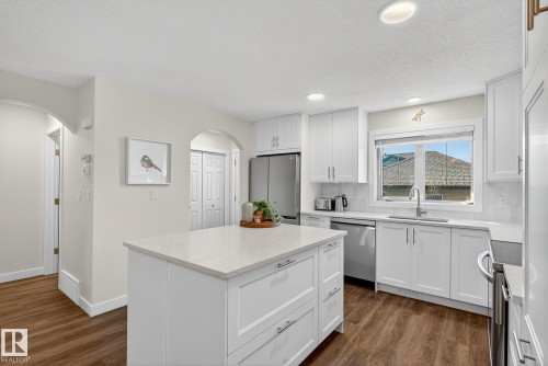 2465 Austin Crescent, Edmonton, AB - Indoor Photo Showing Kitchen With Upgraded Kitchen