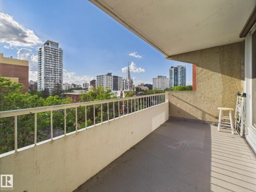 603 9909 110 Street, Edmonton, AB - Outdoor With Balcony With Exterior