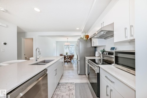 5043 Kinney Link, Edmonton, AB - Indoor Photo Showing Kitchen With Double Sink