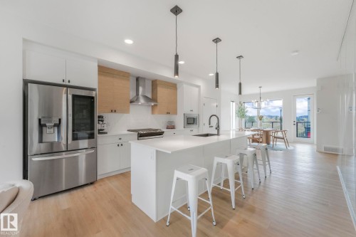 488 38A Street, Edmonton, AB - Indoor Photo Showing Kitchen With Upgraded Kitchen