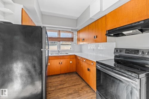 10818 38 Street, Edmonton, AB - Indoor Photo Showing Kitchen With Double Sink