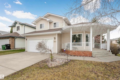 701 Revell Crescent, Edmonton, AB - Outdoor With Deck Patio Veranda With Facade