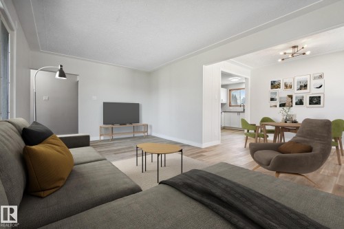 6007 95 Avenue, Edmonton, AB - Indoor Photo Showing Living Room