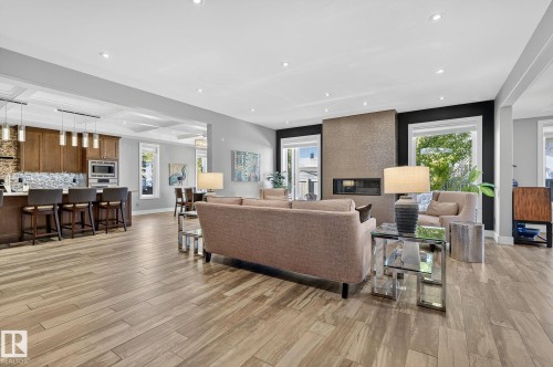 4810 Donsdale Drive, Edmonton, AB - Indoor With Fireplace