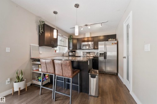 42 7289 South Terwillegar Drive, Edmonton, AB - Indoor Photo Showing Kitchen With Stainless Steel Kitchen With Upgraded Kitchen
