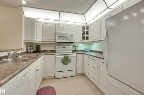 336 9008 99 Avenue, Edmonton, AB - Indoor Photo Showing Kitchen With Double Sink