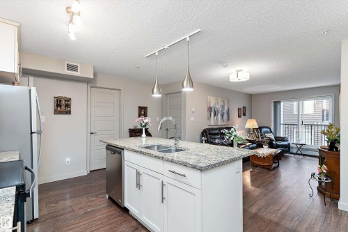 213 5510 Schonsee Drive, Edmonton, AB - Indoor Photo Showing Kitchen With Double Sink With Upgraded Kitchen
