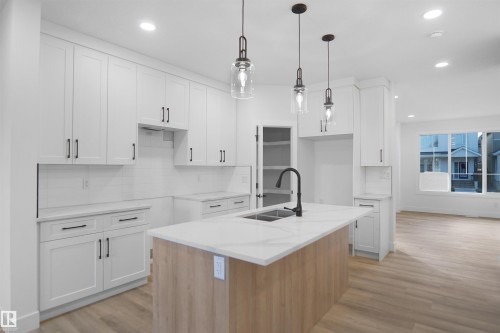 786 Cy Becker Drive, Edmonton, AB - Indoor Photo Showing Kitchen With Double Sink With Upgraded Kitchen