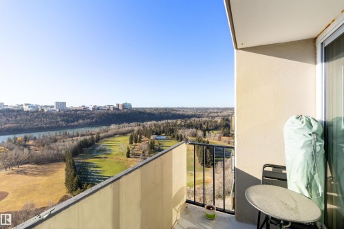 1401 9816 112 Street, Edmonton, AB - Outdoor With Balcony With View