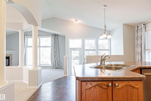 536 Leger Way, Edmonton, AB - Indoor Photo Showing Kitchen With Double Sink