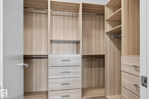 View of walk in closet - 8536 19 Avenue, Edmonton, AB - Indoor With Storage