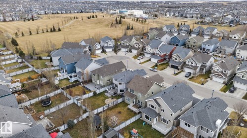 Aerial view of residential area - 8536 19 Avenue, Edmonton, AB - Outdoor With View