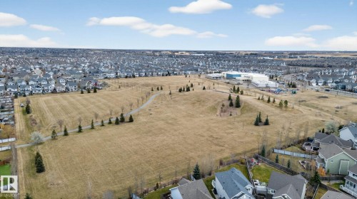 Aerial view of residential area - 8536 19 Avenue, Edmonton, AB - Outdoor With View