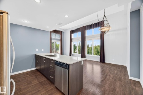 513 5 St Louis Street, St. Albert, AB - Indoor Photo Showing Kitchen With Double Sink