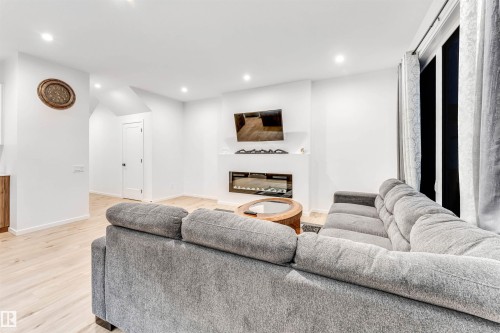 6205 46 Avenue, Beaumont, AB - Indoor With Fireplace