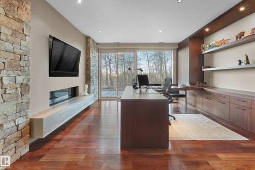 112 Westbrook Drive, Edmonton, AB - Indoor With Fireplace