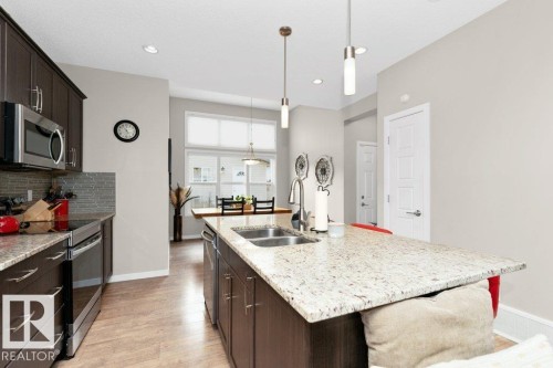 1527 Secord Road, Edmonton, AB - Indoor Photo Showing Kitchen With Double Sink With Upgraded Kitchen