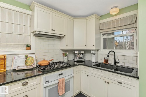 10823 125 Street, Edmonton, AB - Indoor Photo Showing Kitchen With Double Sink