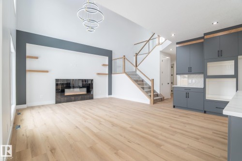 615 Astoria Way, Devon, AB - Indoor With Fireplace