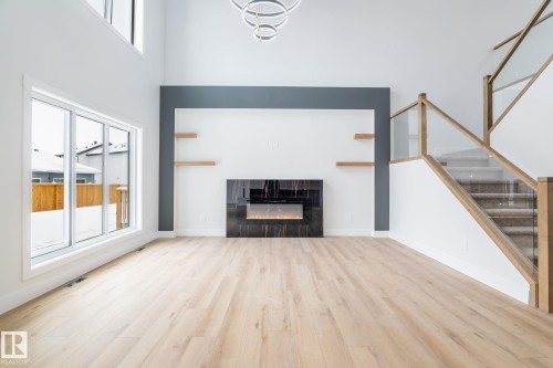 615 Astoria Way, Devon, AB - Indoor With Fireplace