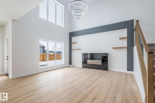 615 Astoria Way, Devon, AB - Indoor With Fireplace