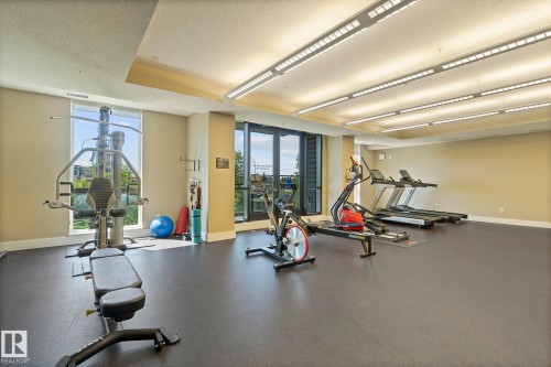 213 11080 Ellerslie Road, Edmonton, AB - Indoor Photo Showing Gym Room