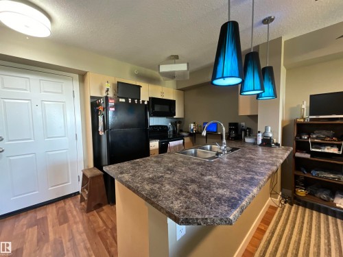 406 920 156 Street, Edmonton, AB - Indoor Photo Showing Kitchen With Double Sink