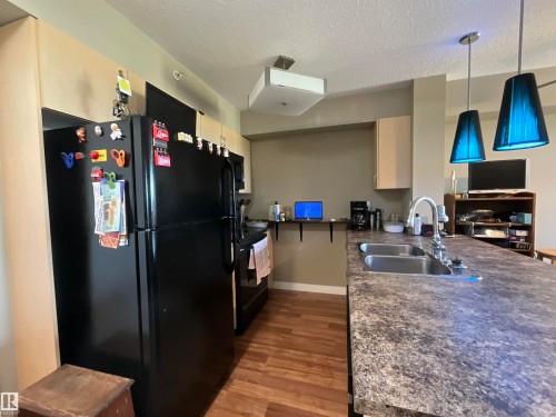406 920 156 Street, Edmonton, AB - Indoor Photo Showing Kitchen With Double Sink