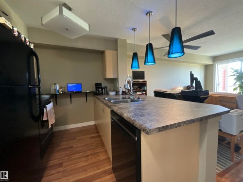 406 920 156 Street, Edmonton, AB - Indoor Photo Showing Kitchen With Double Sink