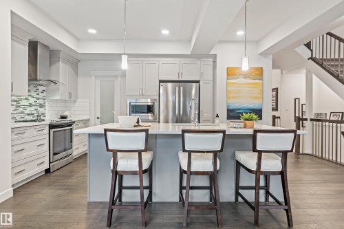2140 Koshal Way, Edmonton, AB - Indoor Photo Showing Kitchen With Upgraded Kitchen