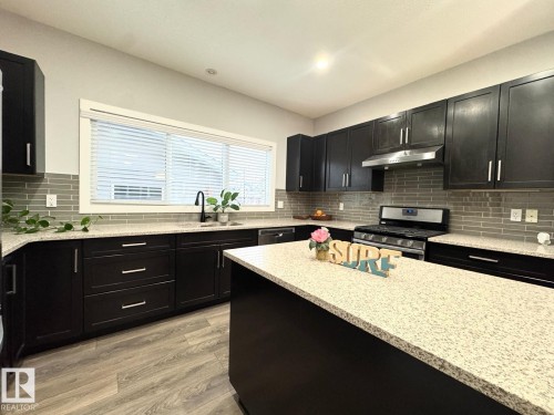 2033 Cavanagh Drive, Edmonton, AB - Indoor Photo Showing Kitchen With Upgraded Kitchen