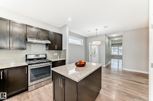 2033 Cavanagh Drive, Edmonton, AB - Indoor Photo Showing Kitchen With Upgraded Kitchen