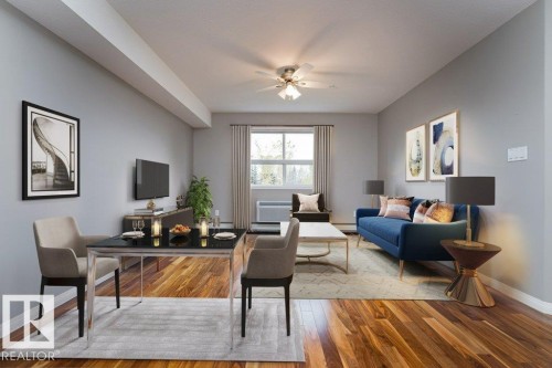 208 8802 Southfort Drive, Fort Saskatchewan, AB - Indoor Photo Showing Living Room