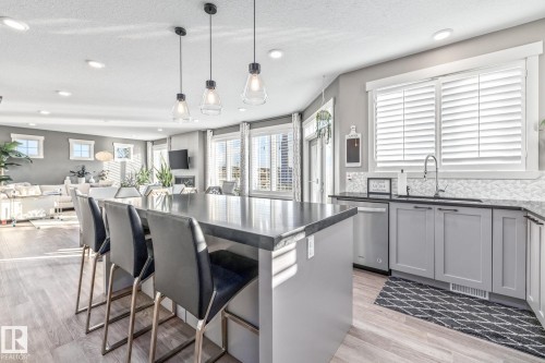 4210 Veterans Way, Edmonton, AB - Indoor Photo Showing Kitchen With Upgraded Kitchen