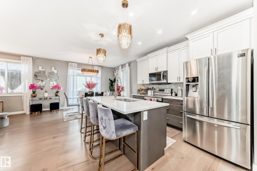 2012 200 Street, Edmonton, AB - Indoor Photo Showing Kitchen With Upgraded Kitchen