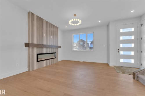 View of floor plan / room layout - 6 Westwyck Link, Spruce Grove, AB - Indoor With Fireplace